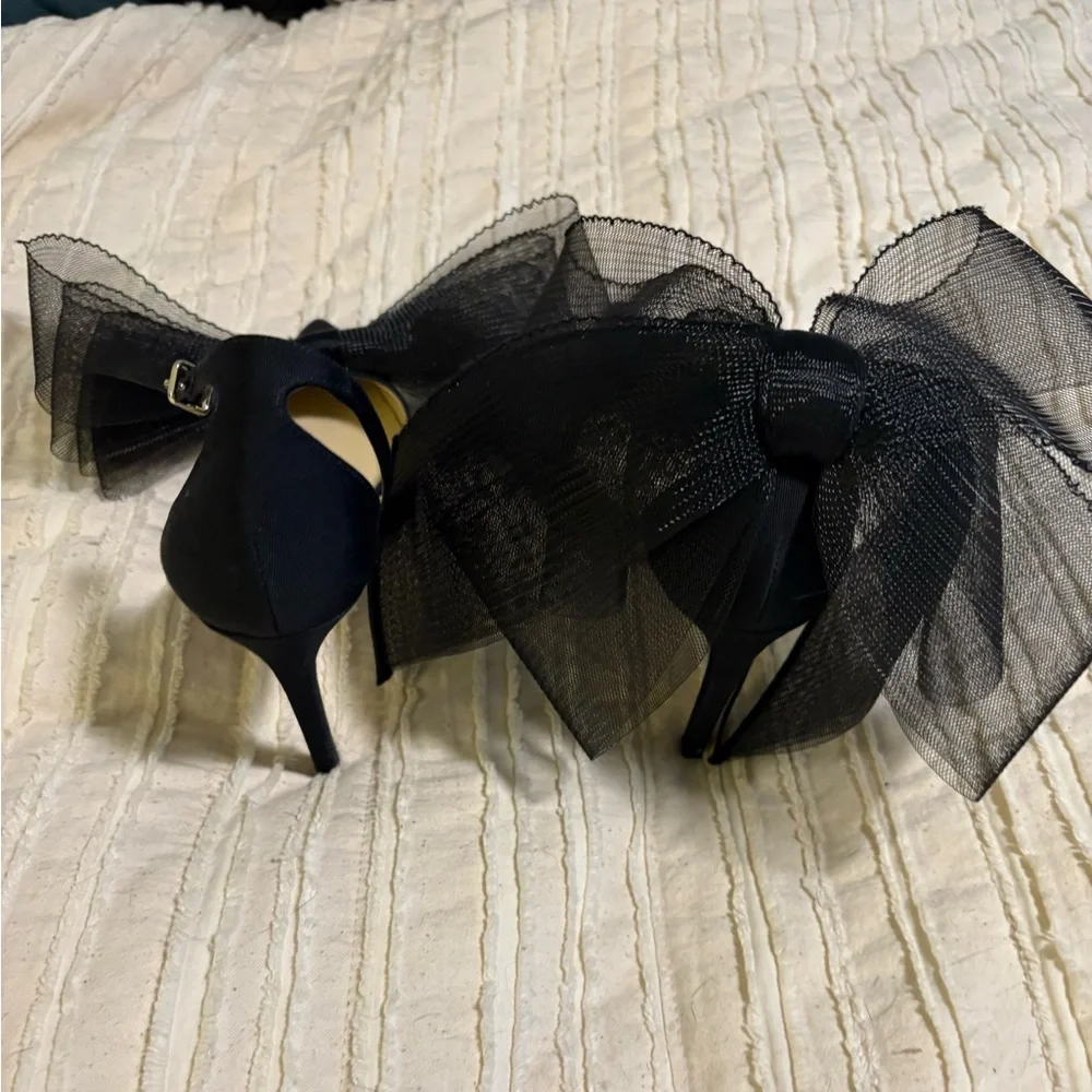 Jimmy Choo - Averly Bow Pumps, Black - 36.5 - Picture 7 of 7